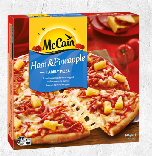 McCain Family Pizzas Ham & Pineapple 500g